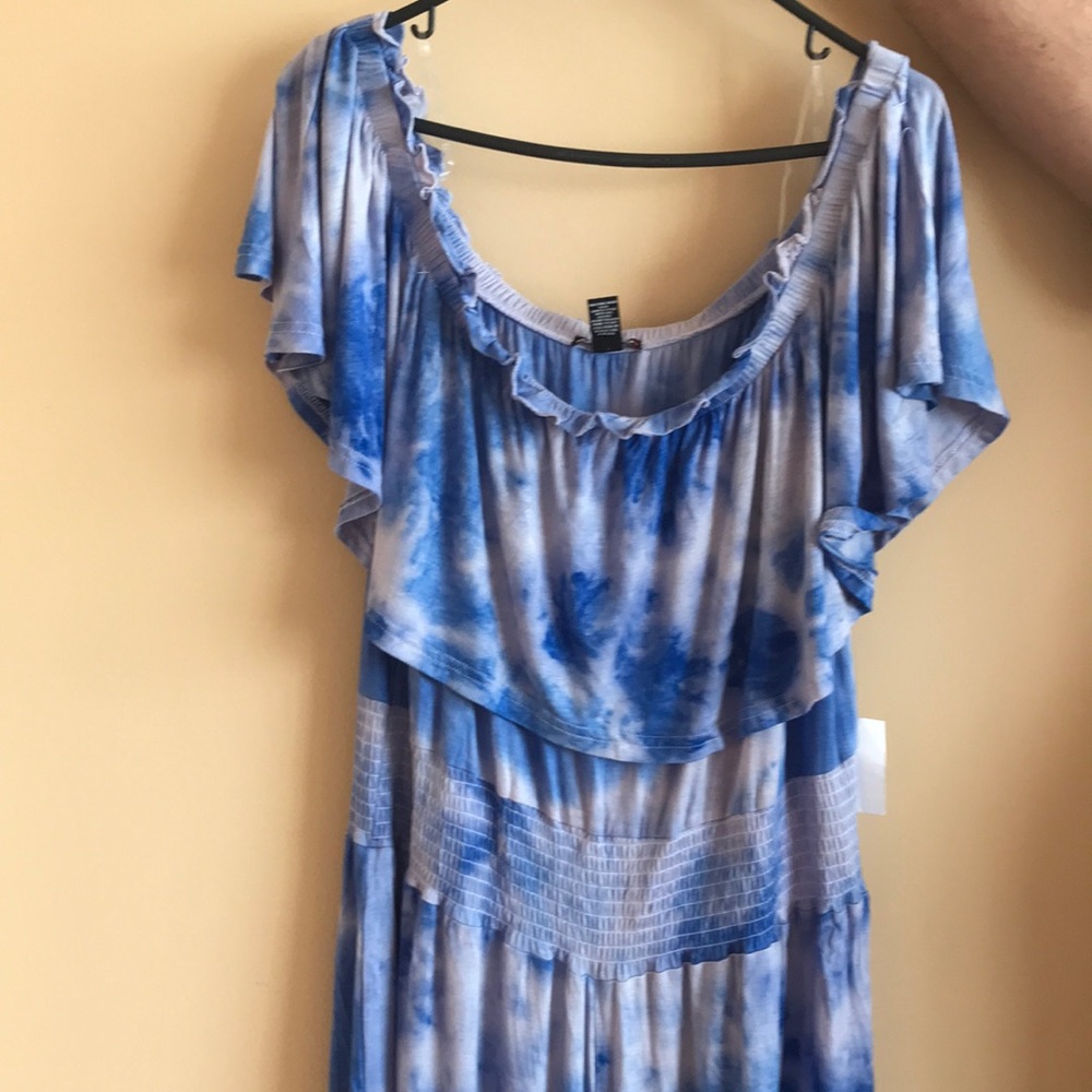 Plus Sz tye Dye romper 3X - Picture 5 of 7
